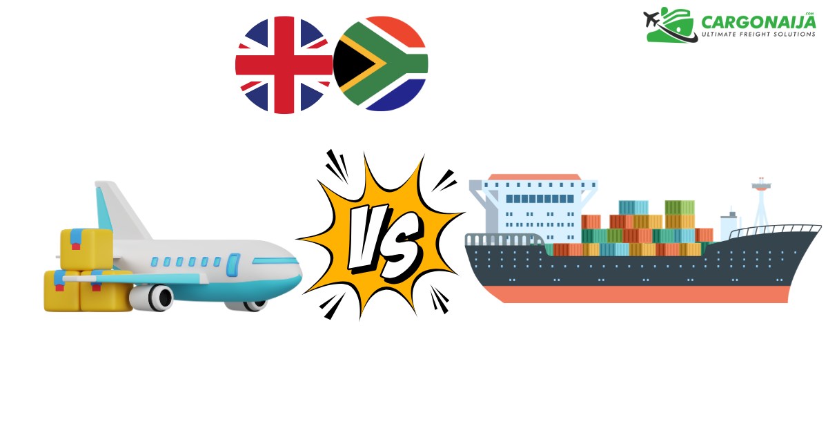 Read more about the article Air Freight vs Sea Freight from UK to South Africa – Which Should You Choose?